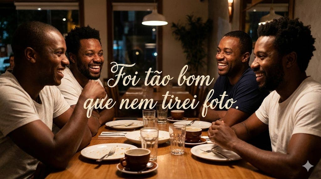 Foi tão bom que nem tirei foto